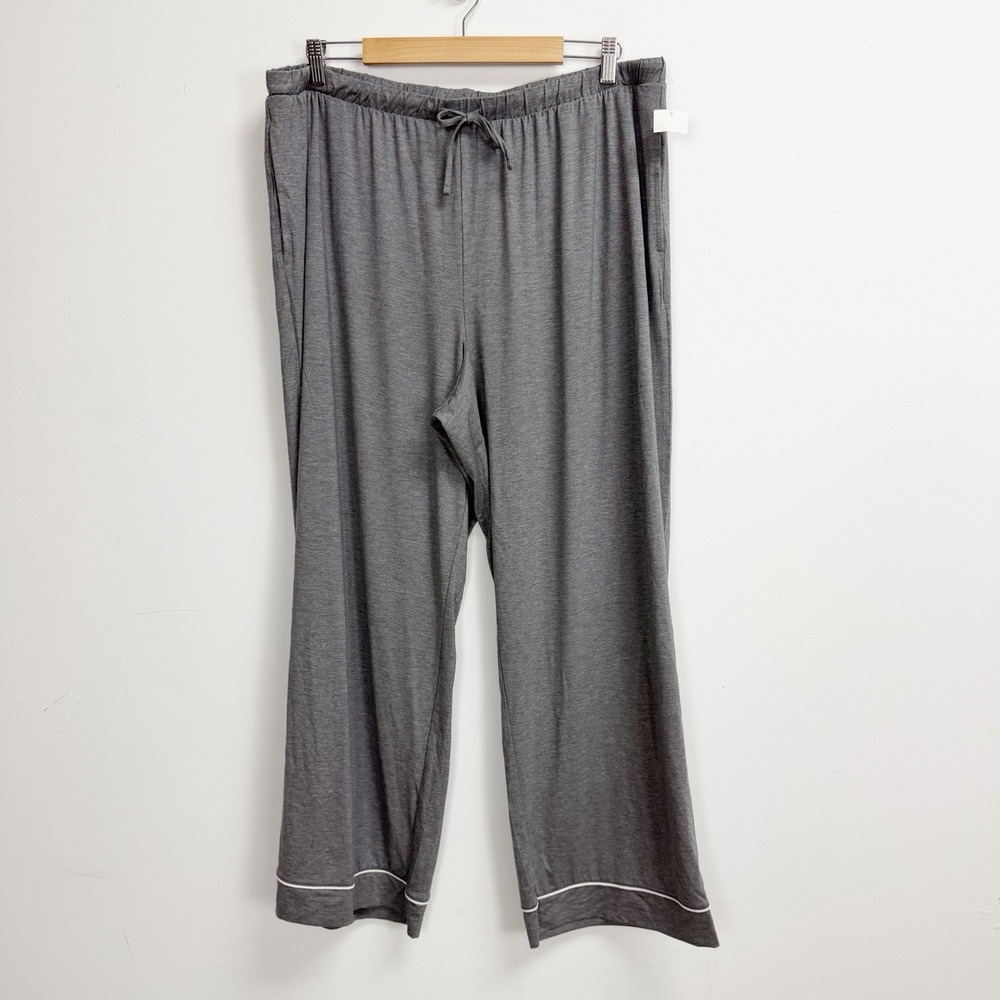 State of Day Pants Womens Large Gray Pajamas PJS Drawstring Pockets NWT